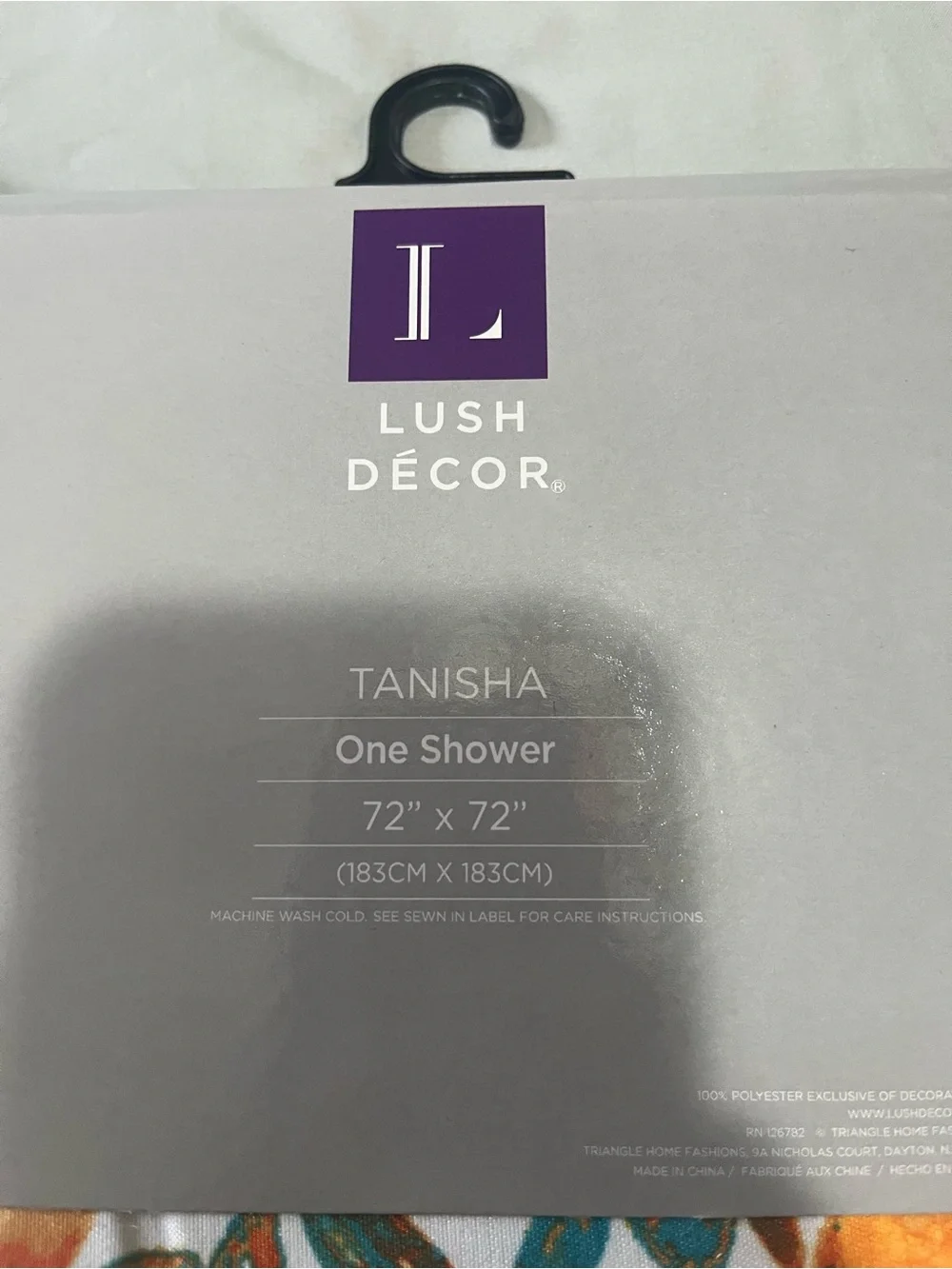 Lush Décor Tanisha Floral Shower Curtain